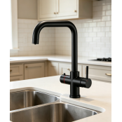 Multi-Tap Classic 3in1 Kokend Water Kraan <br /> Mat Zwart - Haaks Multi-Tap Classic 3in1 Kokend Water Kraan <br /> Mat Zwart - Haaks